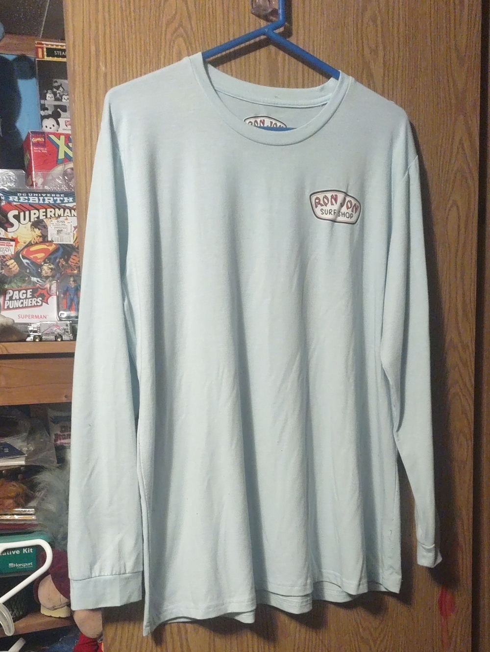 Ron Jon Pale Blue Long Sleeve Surf Tee